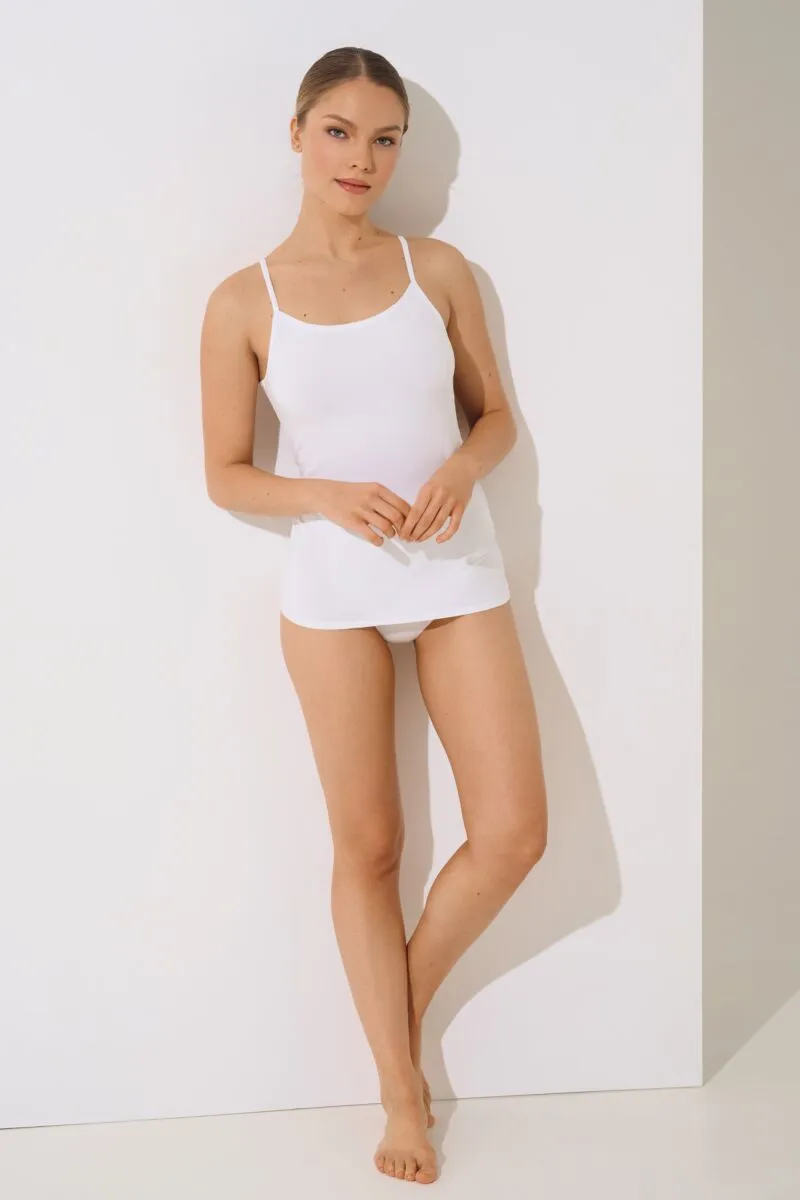 023369 KAIA Top Narrow Straps - White