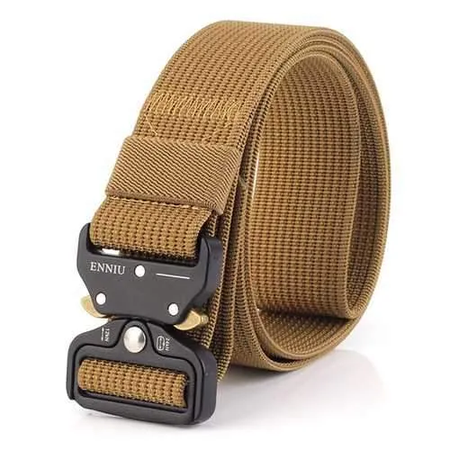 125CM Men Nylon Military Army Sport Pants Belt
