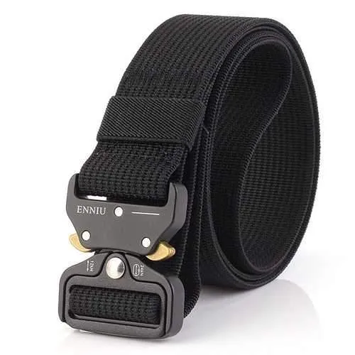125CM Men Nylon Military Army Sport Pants Belt