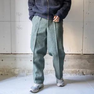 1940-50s Swiss military side line wool pants "early model""dead stock"