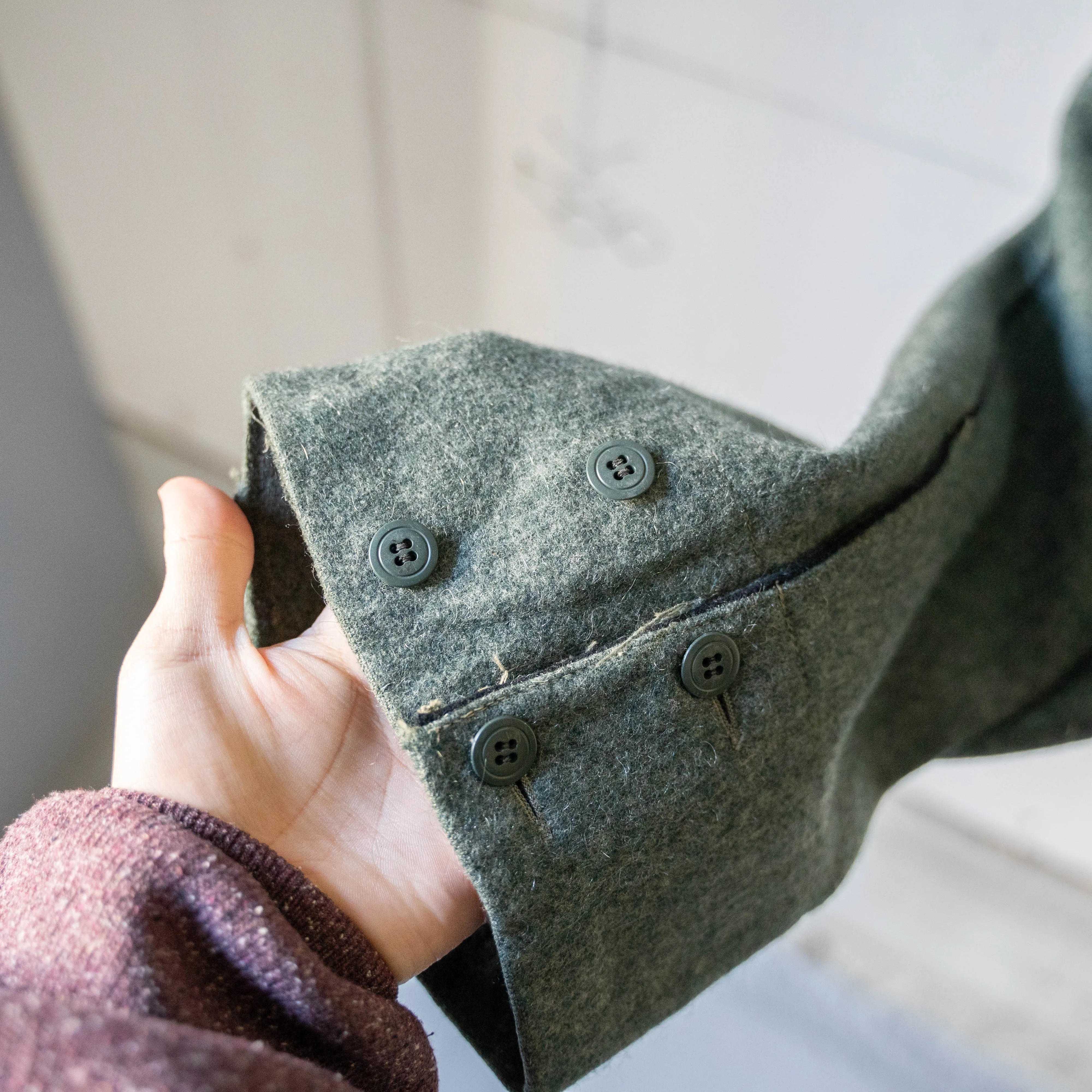 1940-50s Swiss military side line wool pants "early model""dead stock"