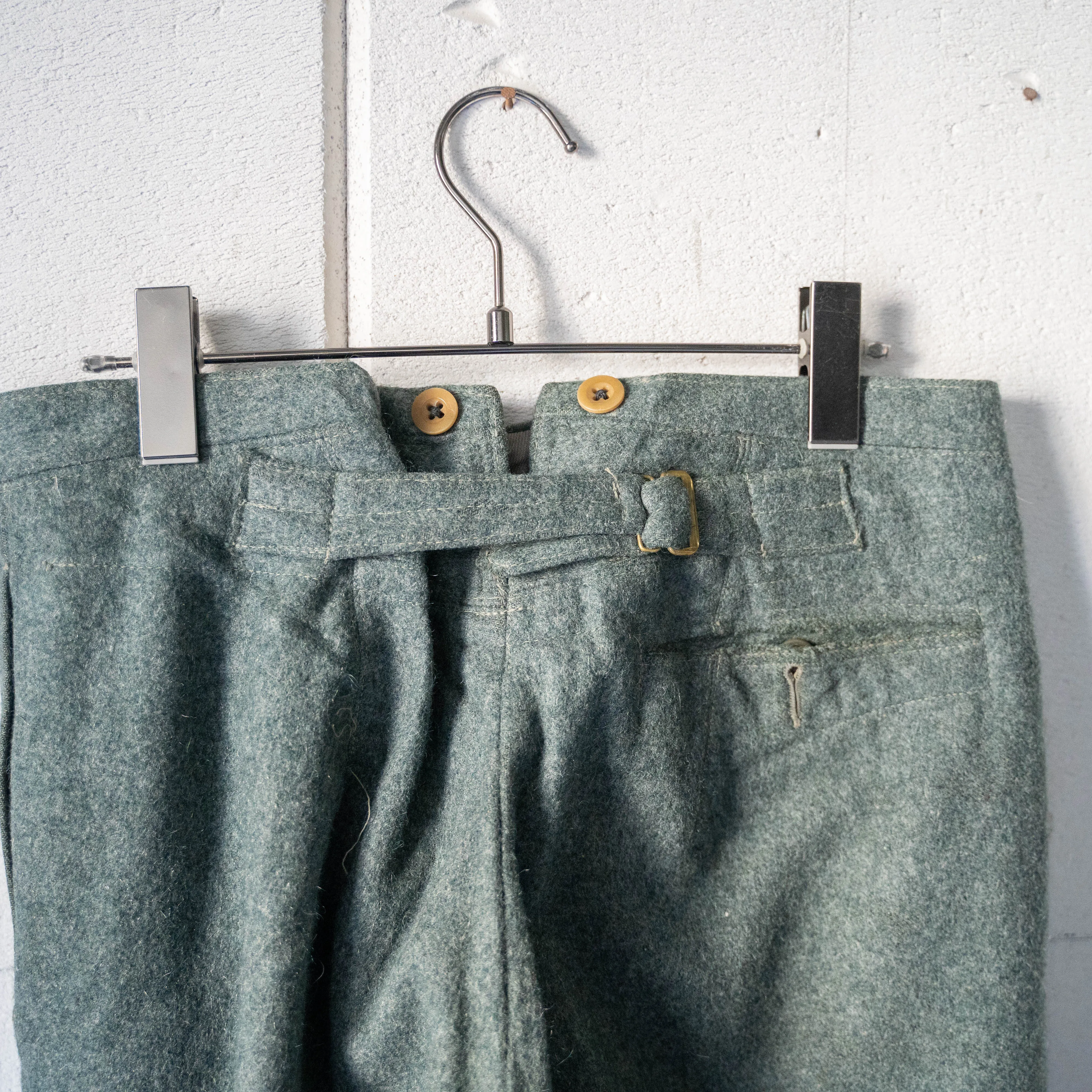1940-50s Swiss military side line wool pants "early model""dead stock"