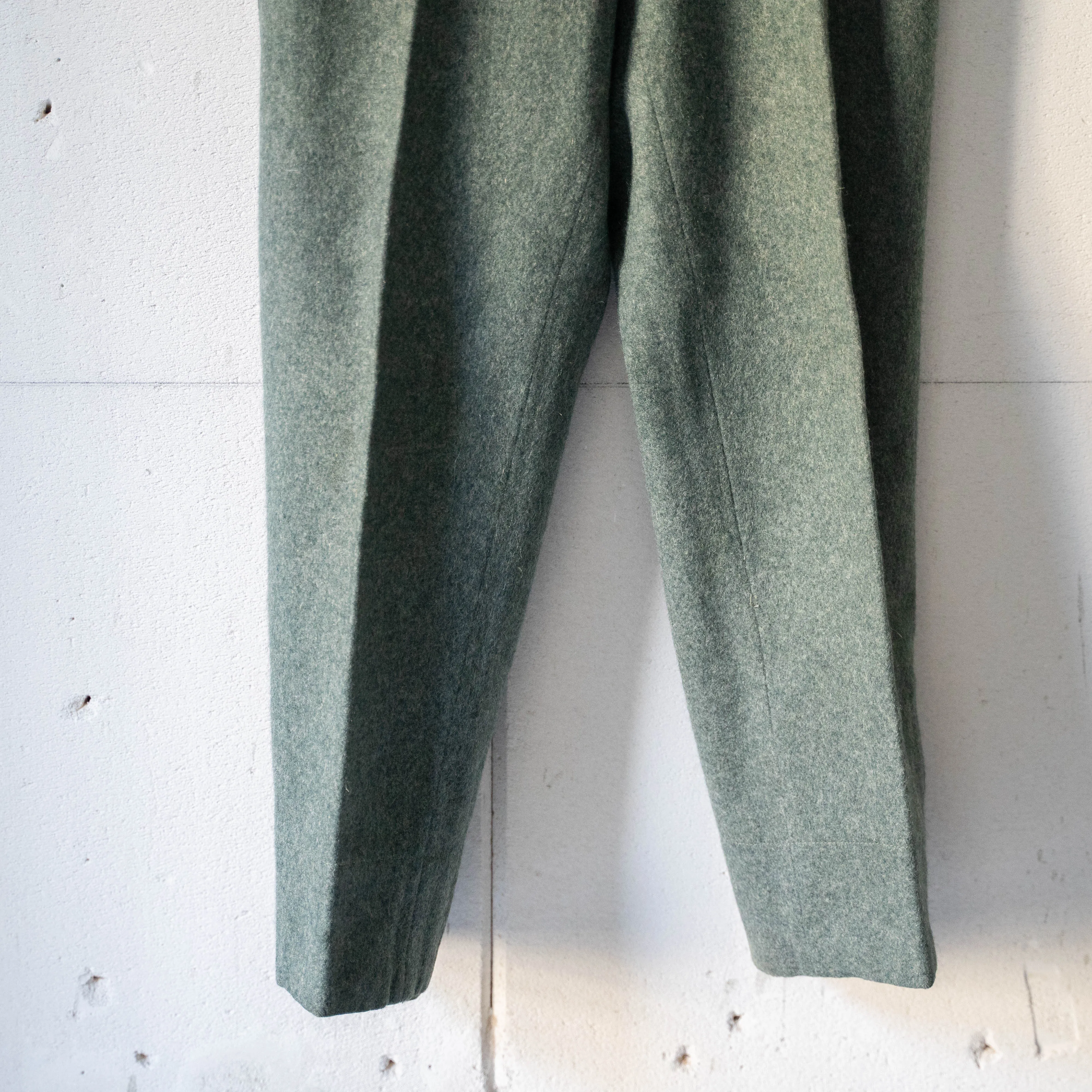 1940-50s Swiss military side line wool pants "early model""dead stock"