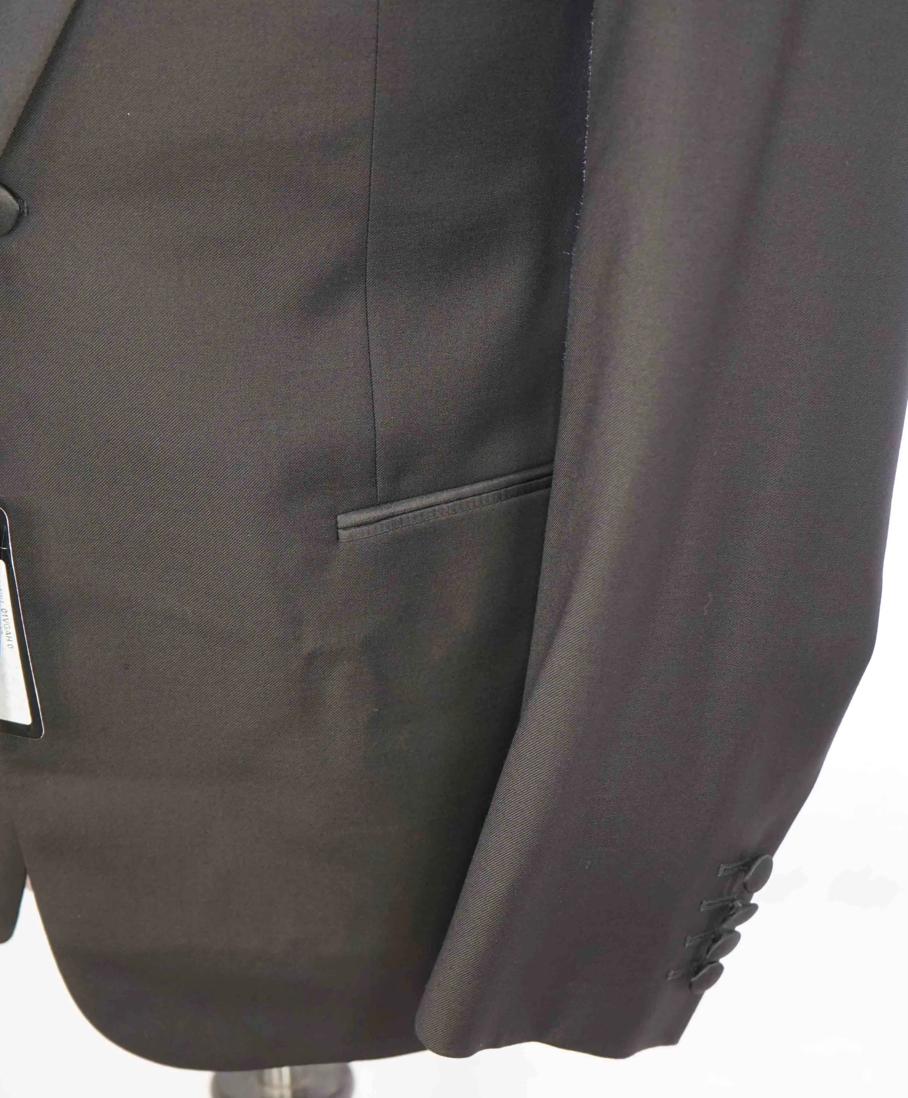 $1,995 EMPORIO ARMANI - “G LINE” 1-Btn Notch Lapel 130's Tuxedo Suit - 40S