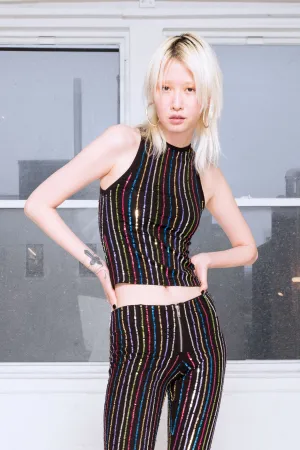 1999 Pinstripe Tank in Rainbow
