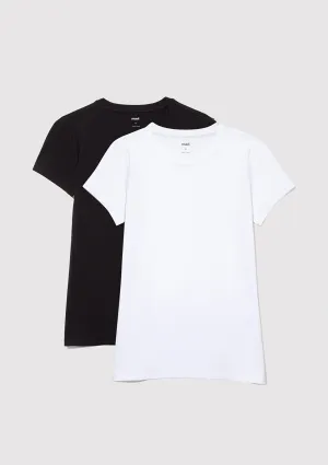 2 Pack Crew Neck Womens T-Shirts