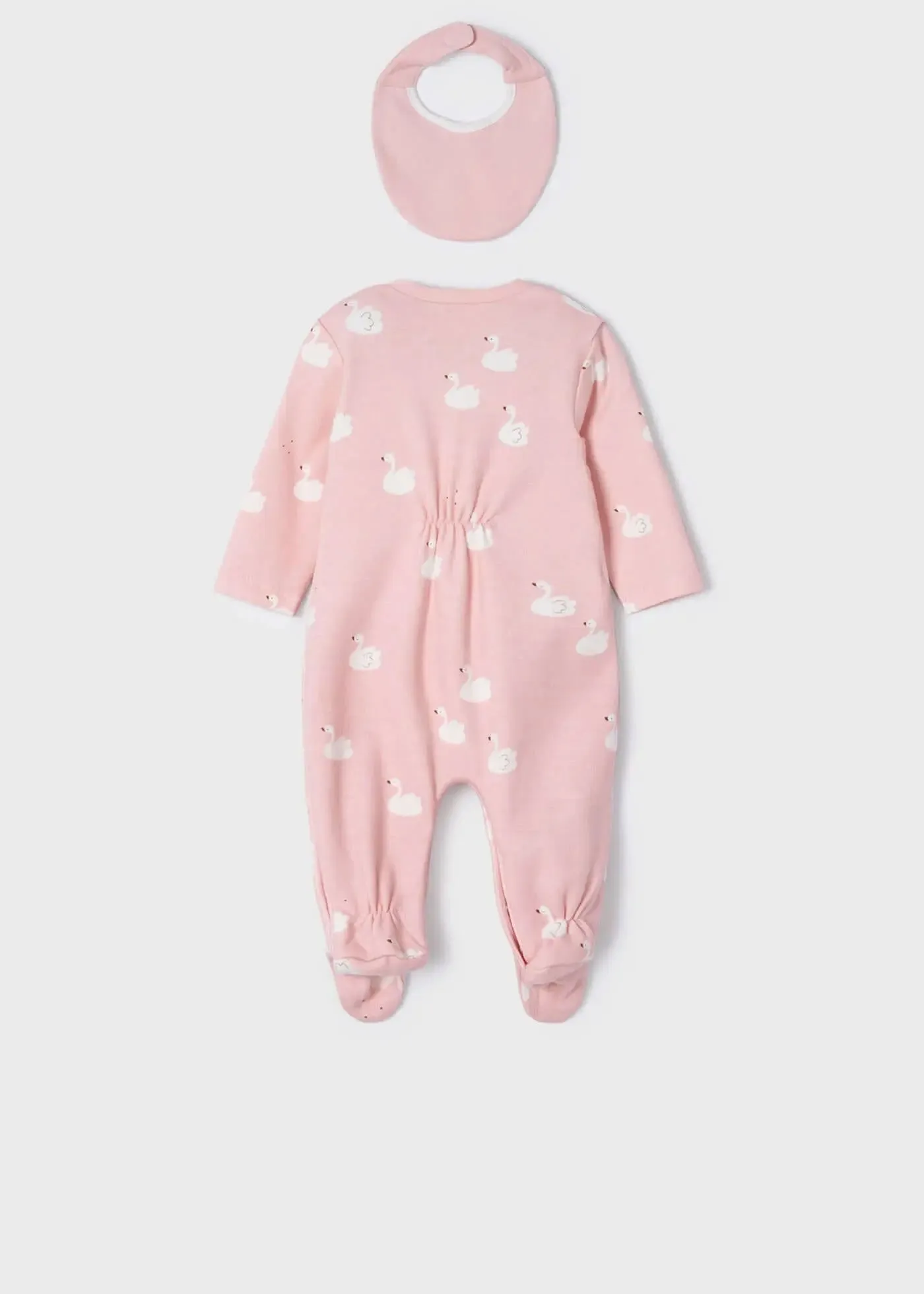2-Pack Footed One-piece With Bib Newborn - Rosa | Mayoral