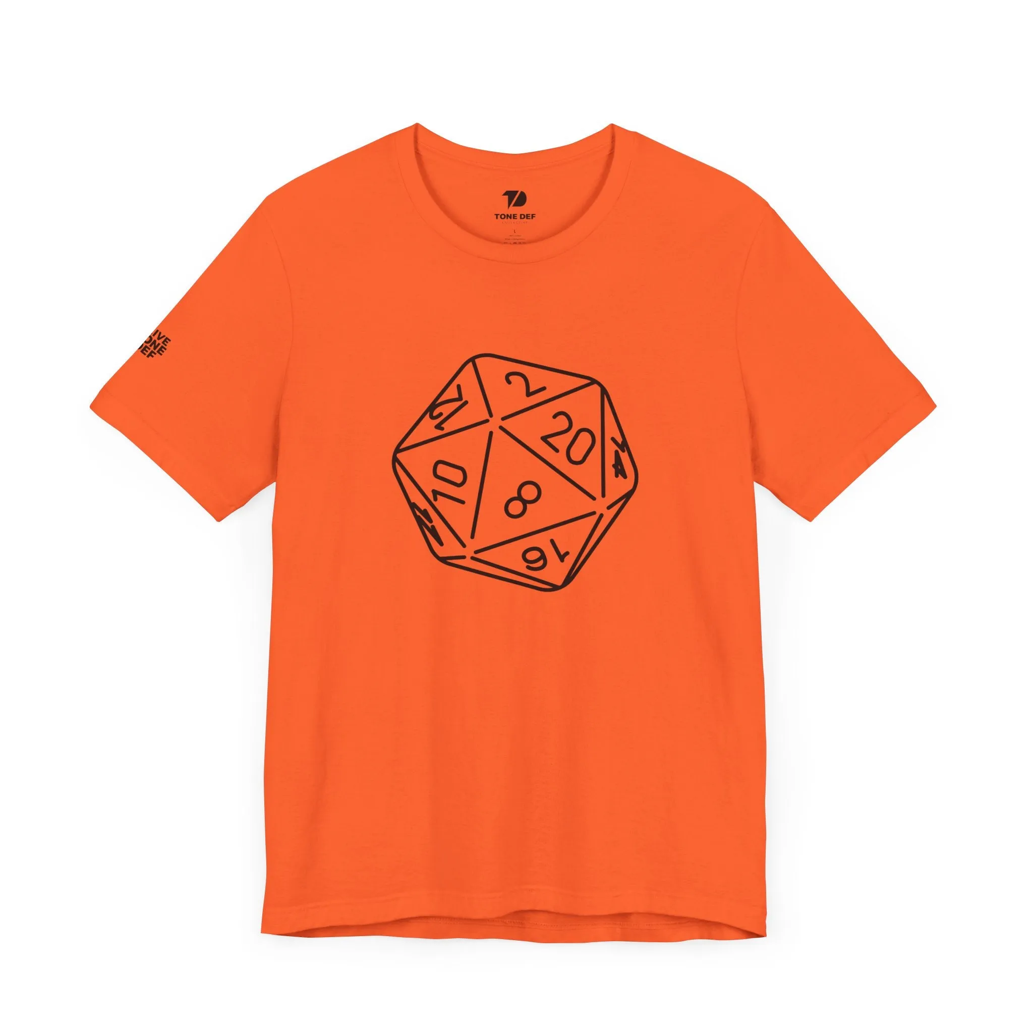 20 Sided Die - Unisex Jersey Short Sleeve D20 DnD Tee