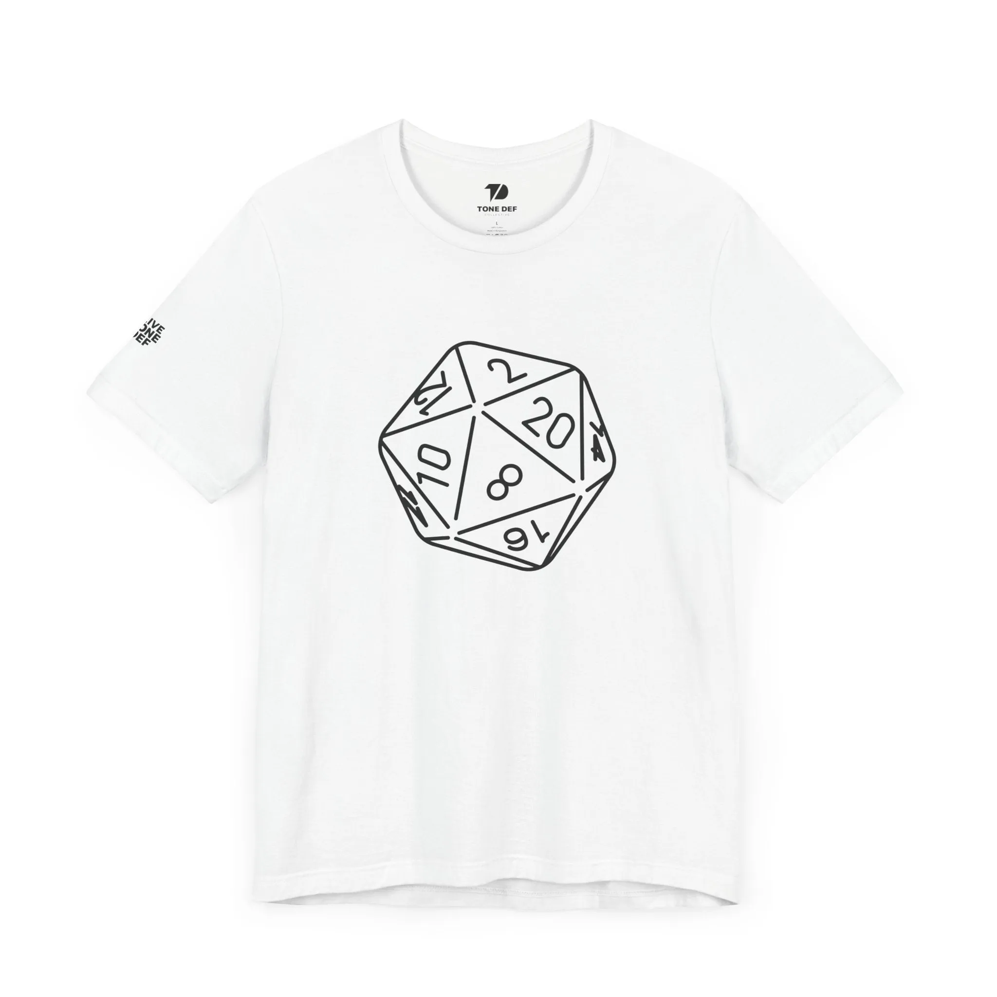 20 Sided Die - Unisex Jersey Short Sleeve D20 DnD Tee