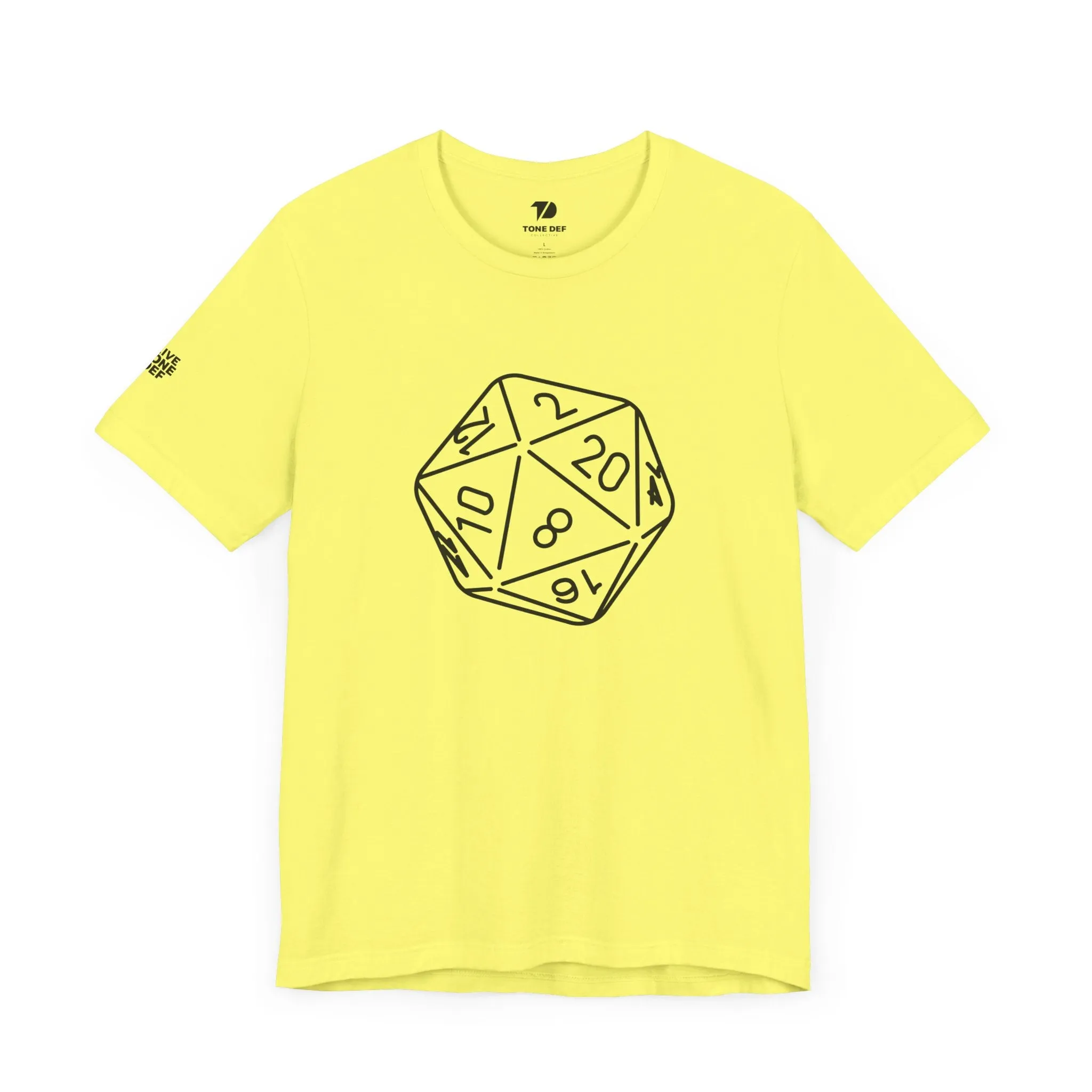 20 Sided Die - Unisex Jersey Short Sleeve D20 DnD Tee