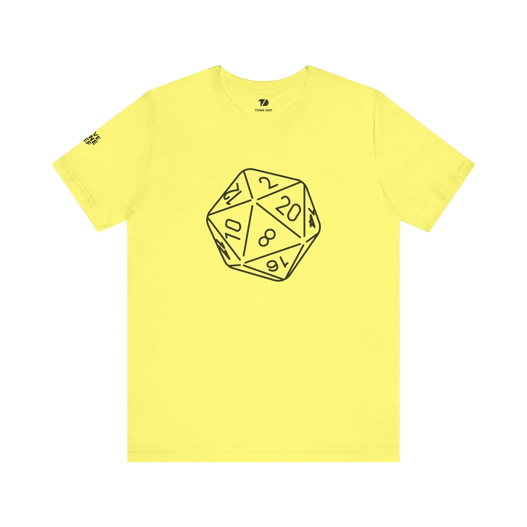20 Sided Die - Unisex Jersey Short Sleeve D20 DnD Tee