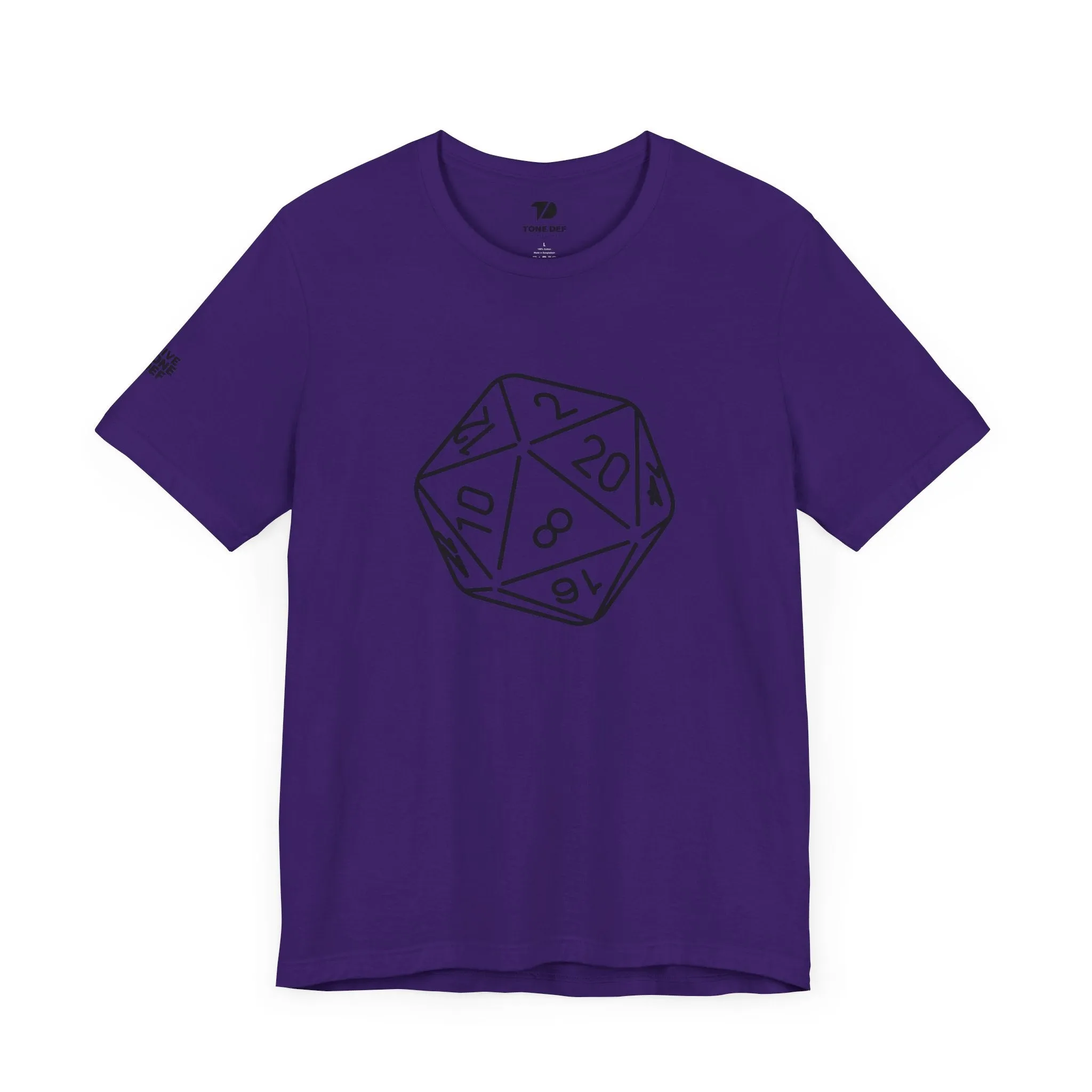 20 Sided Die - Unisex Jersey Short Sleeve D20 DnD Tee
