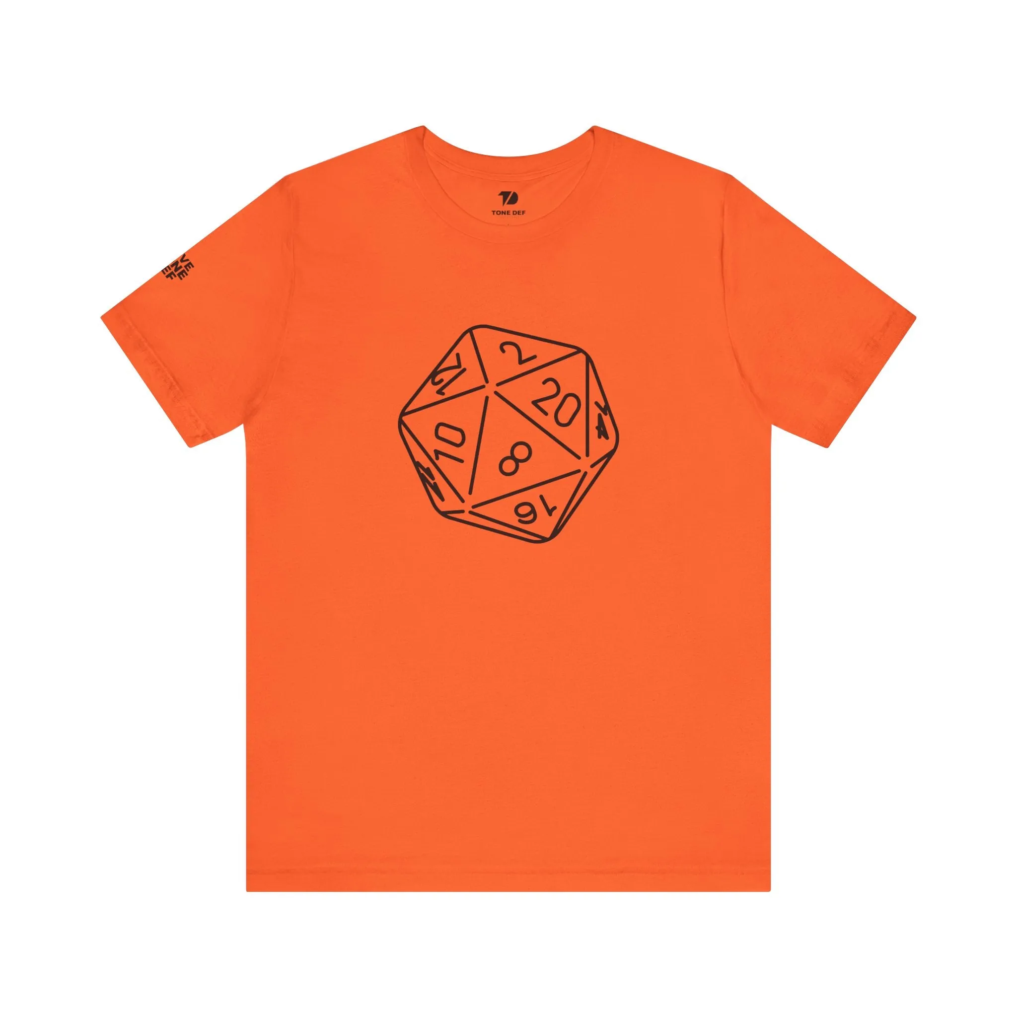 20 Sided Die - Unisex Jersey Short Sleeve D20 DnD Tee
