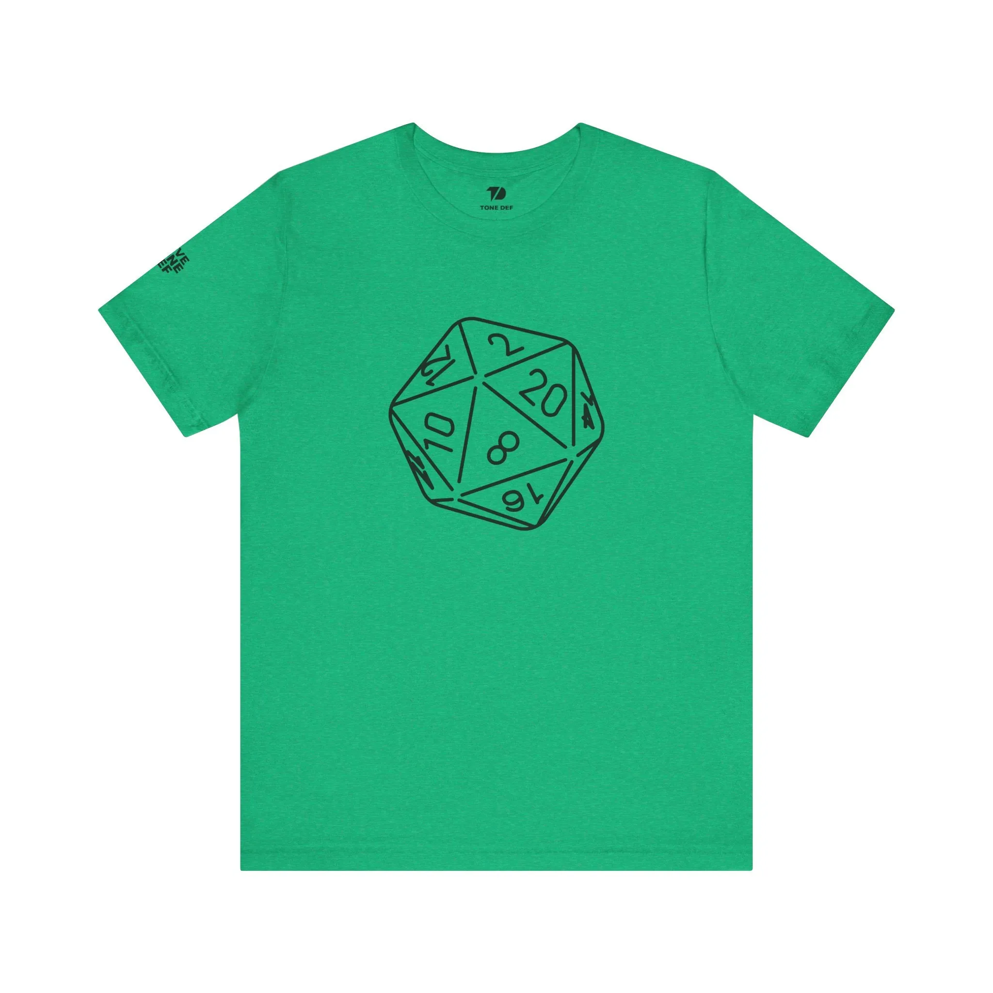 20 Sided Die - Unisex Jersey Short Sleeve D20 DnD Tee