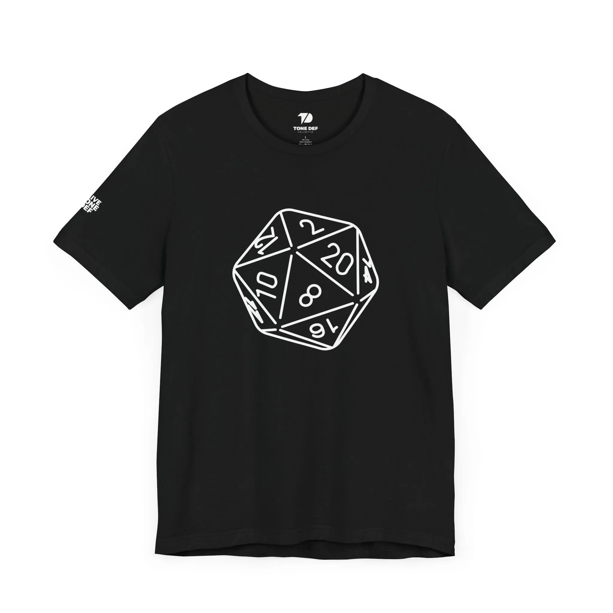 20 Sided Die - Unisex Jersey Short Sleeve D20 DnD Tee