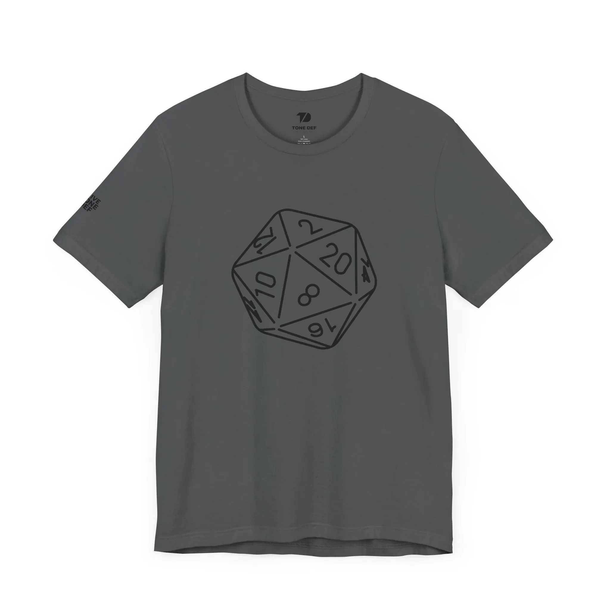 20 Sided Die - Unisex Jersey Short Sleeve D20 DnD Tee