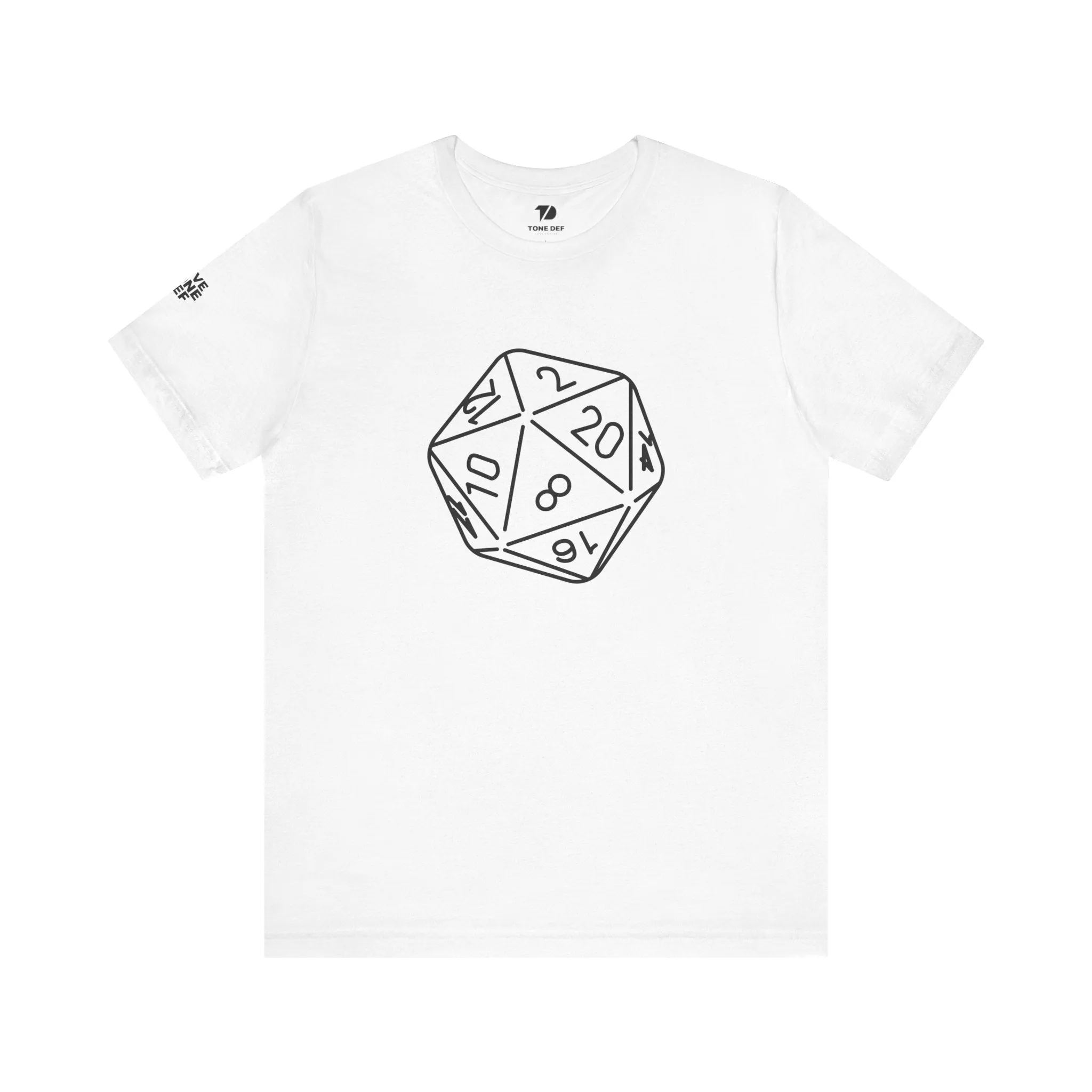 20 Sided Die - Unisex Jersey Short Sleeve D20 DnD Tee