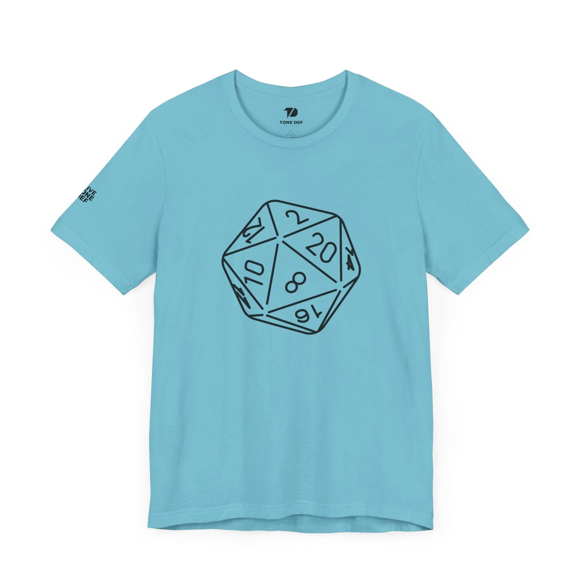 20 Sided Die - Unisex Jersey Short Sleeve D20 DnD Tee