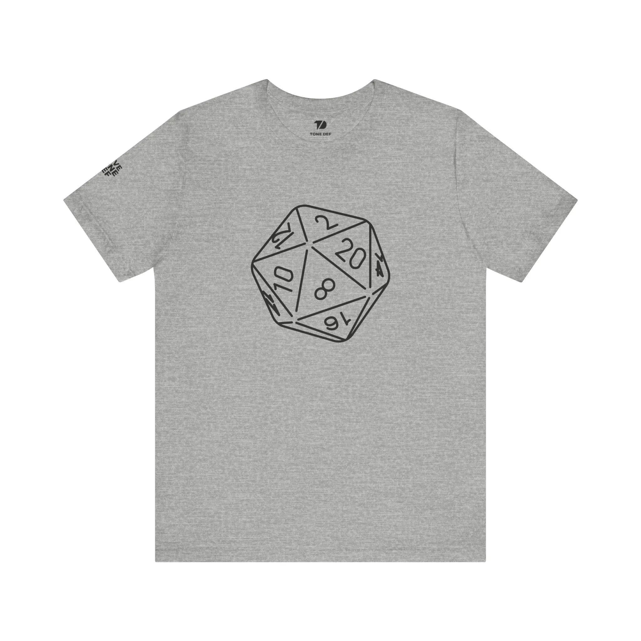 20 Sided Die - Unisex Jersey Short Sleeve D20 DnD Tee