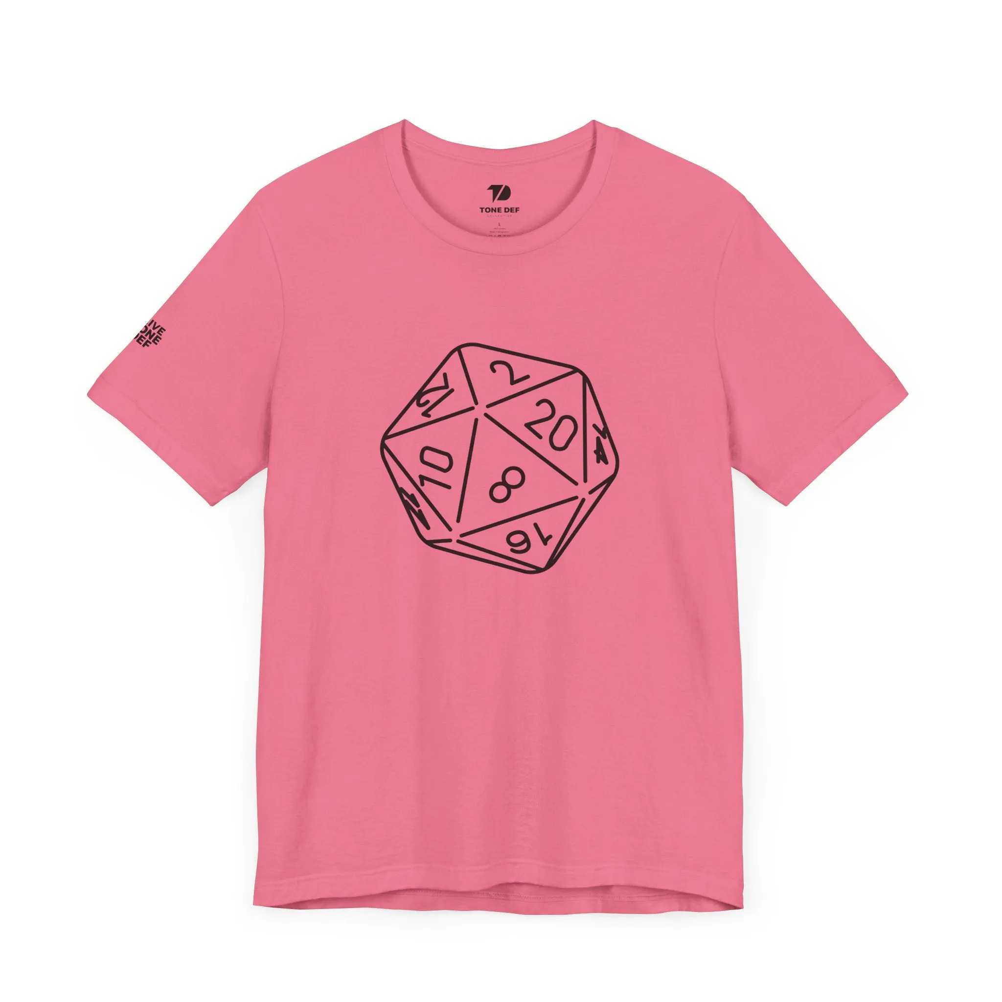 20 Sided Die - Unisex Jersey Short Sleeve D20 DnD Tee