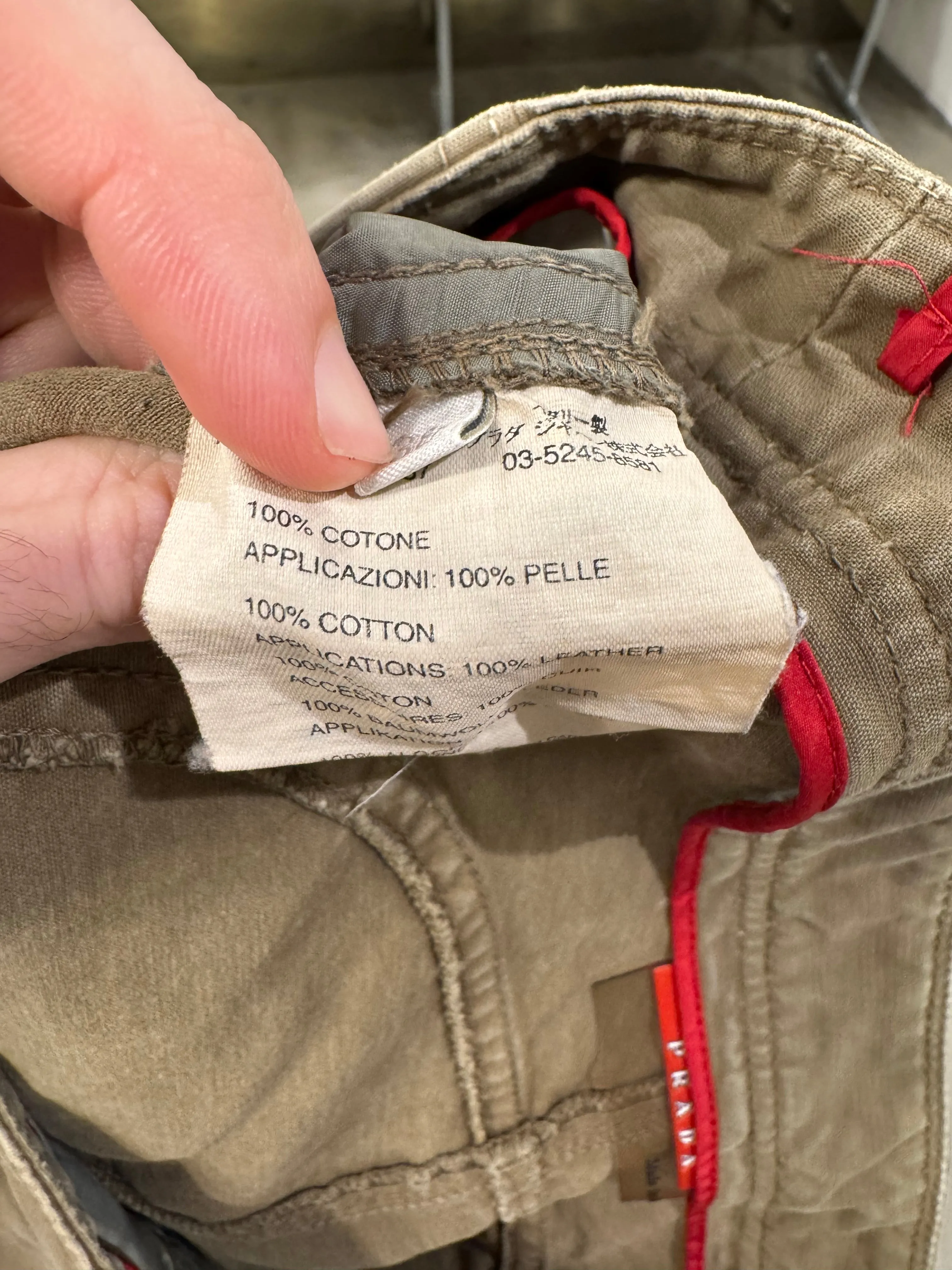 2000s Prada detachable pocket cargo pants