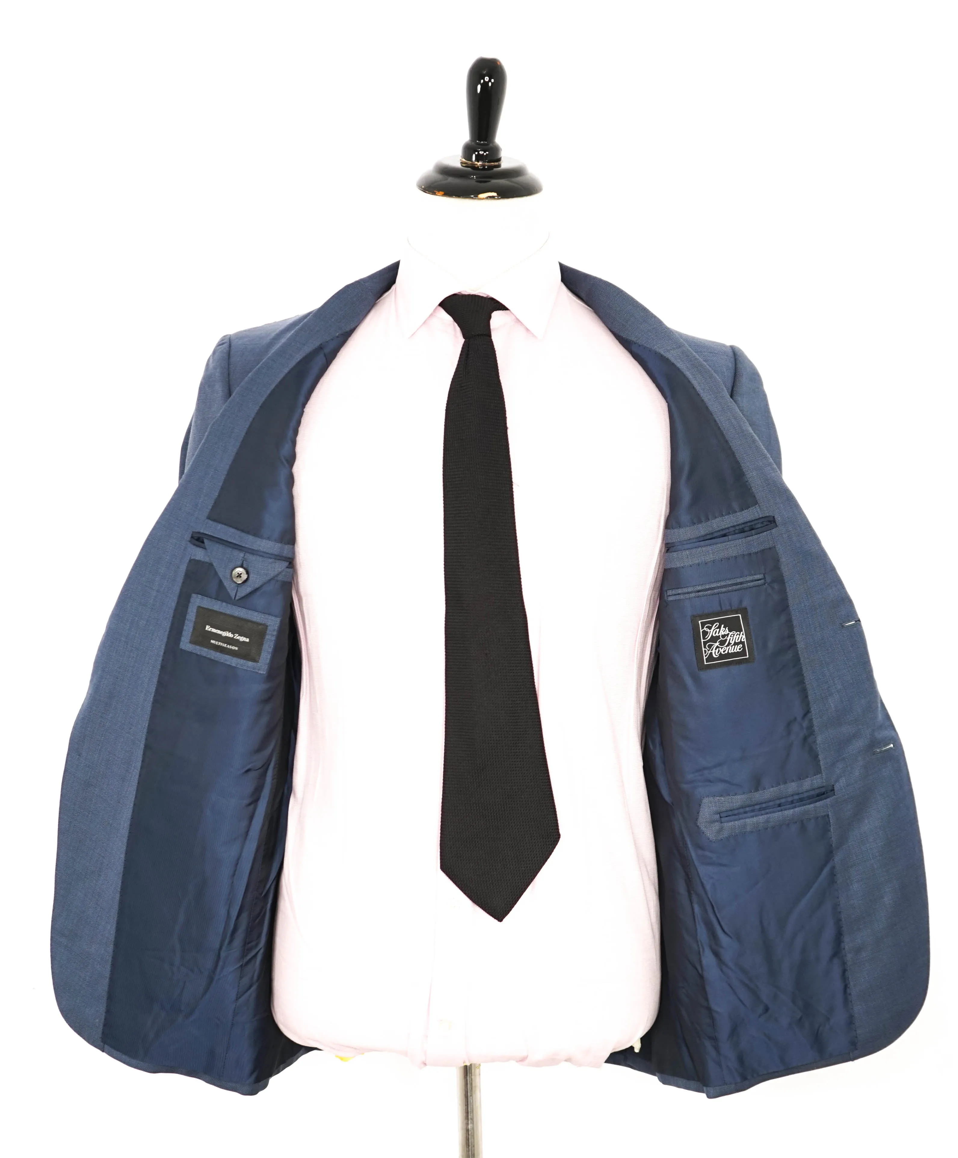 $3,250 ERMENEGILDO ZEGNA - "MULTISEASON" *Closet Staple* Mid Blue Suit -40R