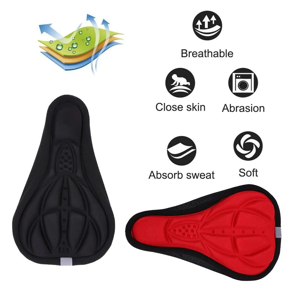 3D Silicone Soft Bike Seat Saddle Cover