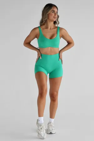 5" Signature Bike Shorts - Apple Green