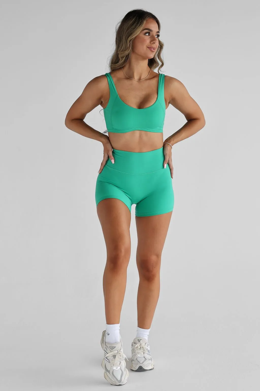 5" Signature Bike Shorts - Apple Green