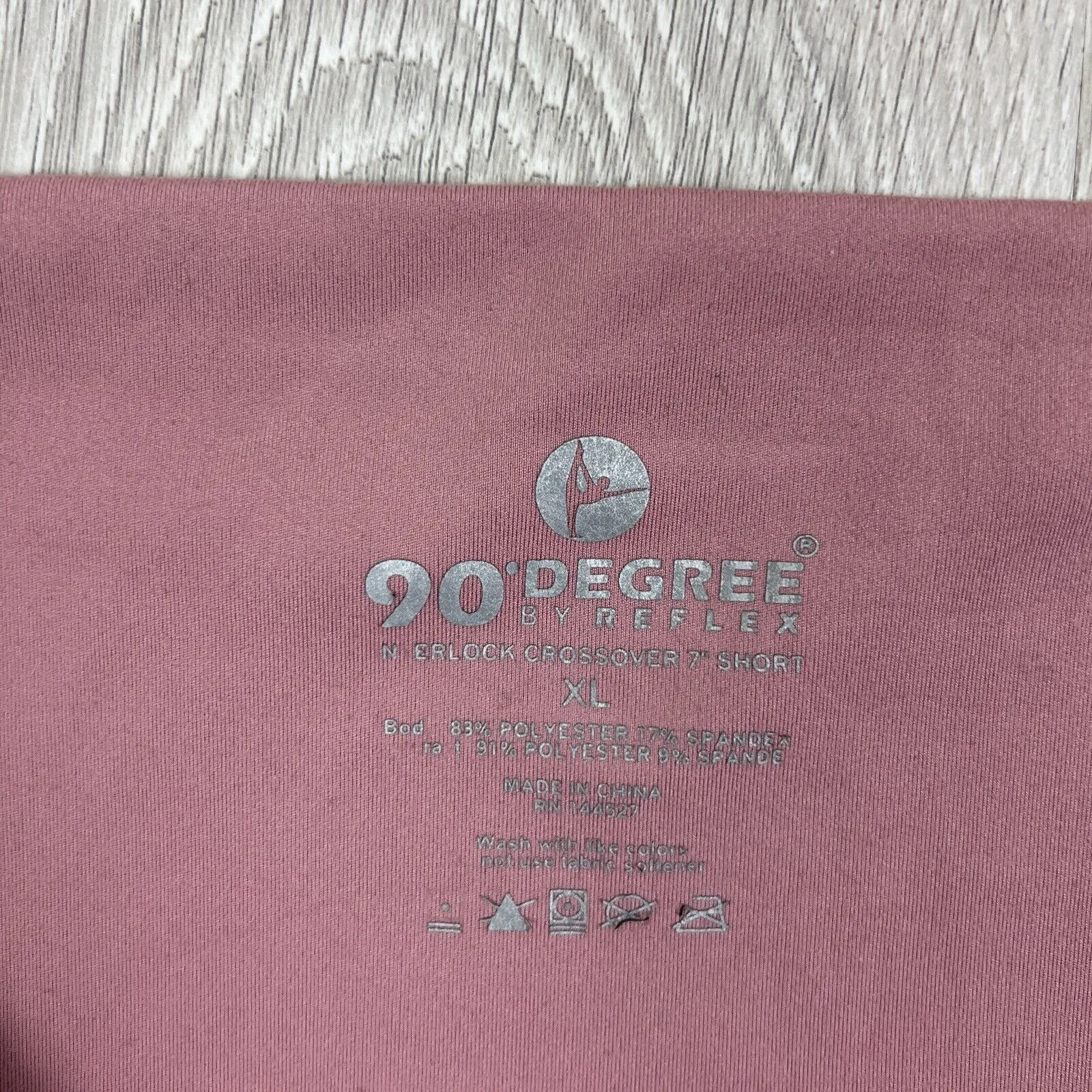 90 Degree by Reflex Womens Pink Bike Shorts Size XL