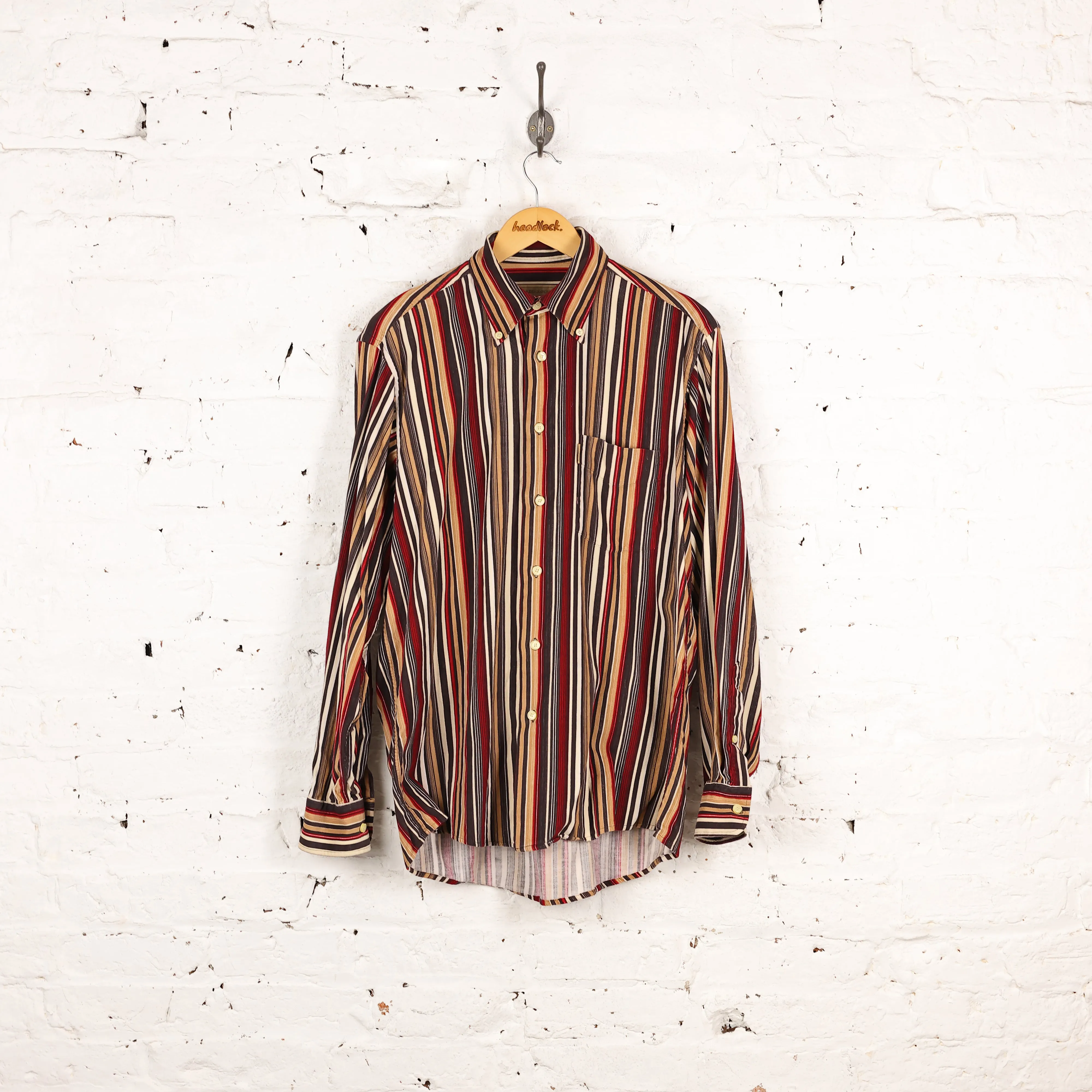 90s Corduroy Shirt - Grey - M