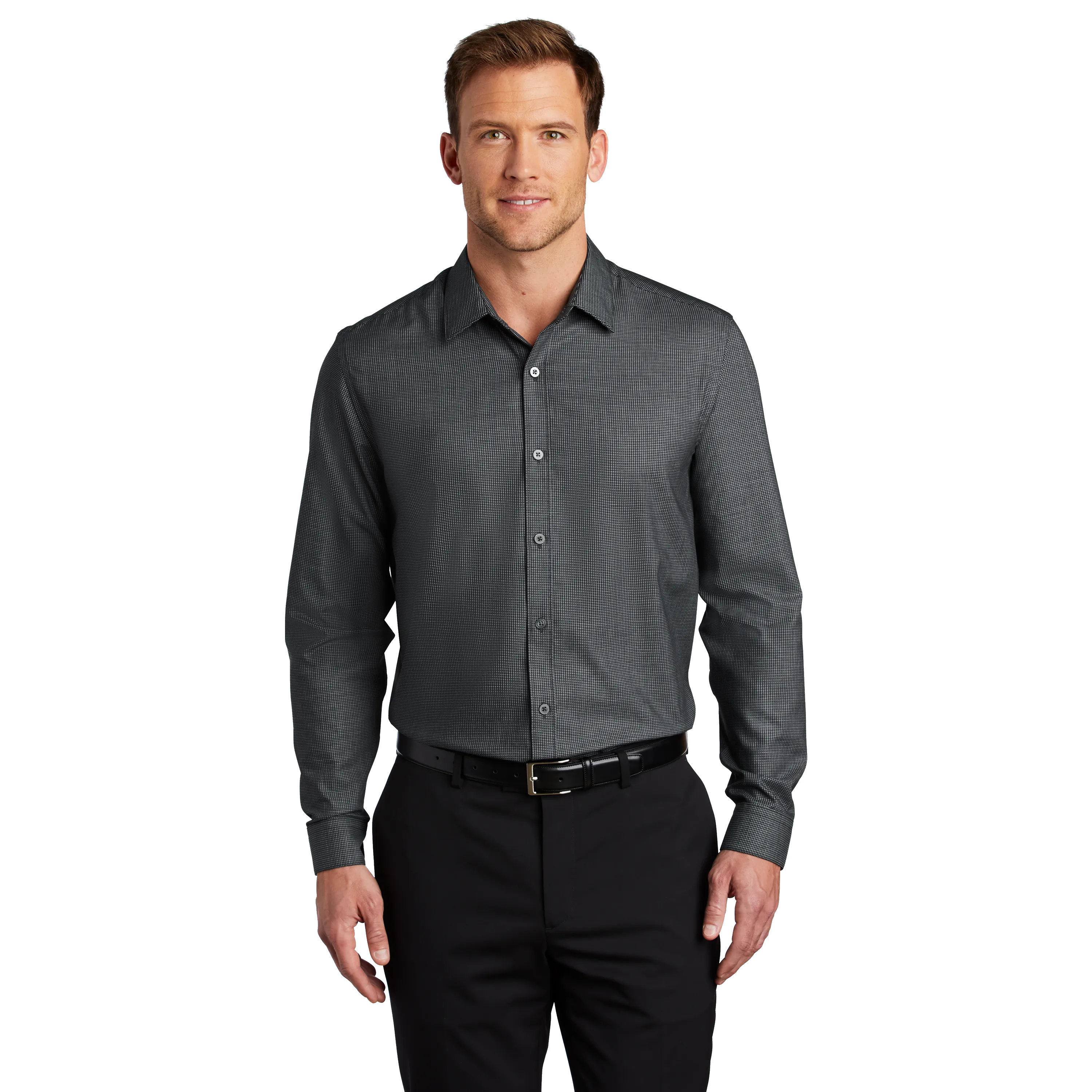 A2011M Mens Pincheck Easy Care Shirt