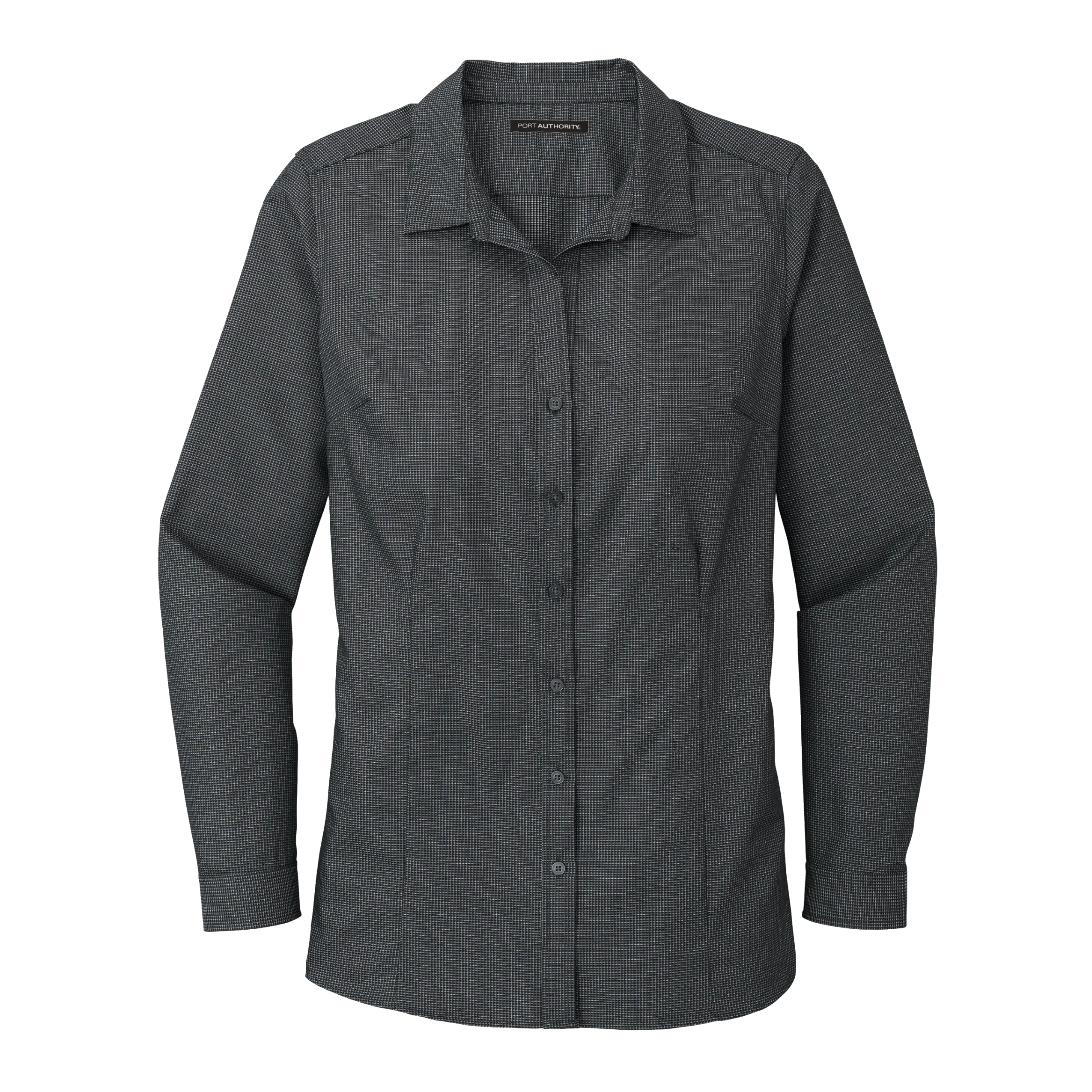 A2011W Ladies Pincheck Easy Care Shirt