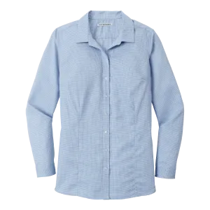 A2011W Ladies Pincheck Easy Care Shirt