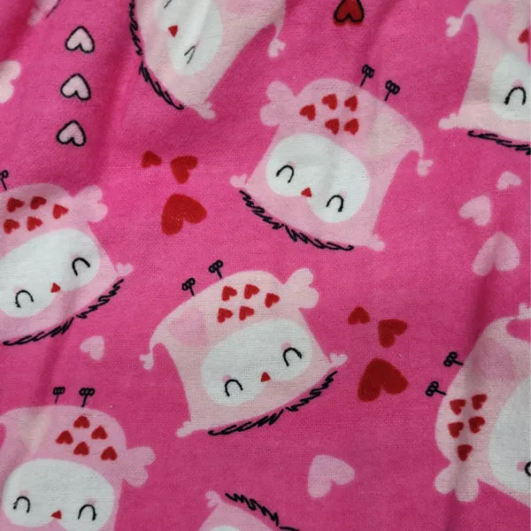 ADULT SLEEP PANTS PINK OWLS