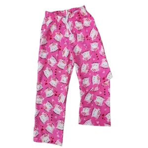 ADULT SLEEP PANTS PINK OWLS