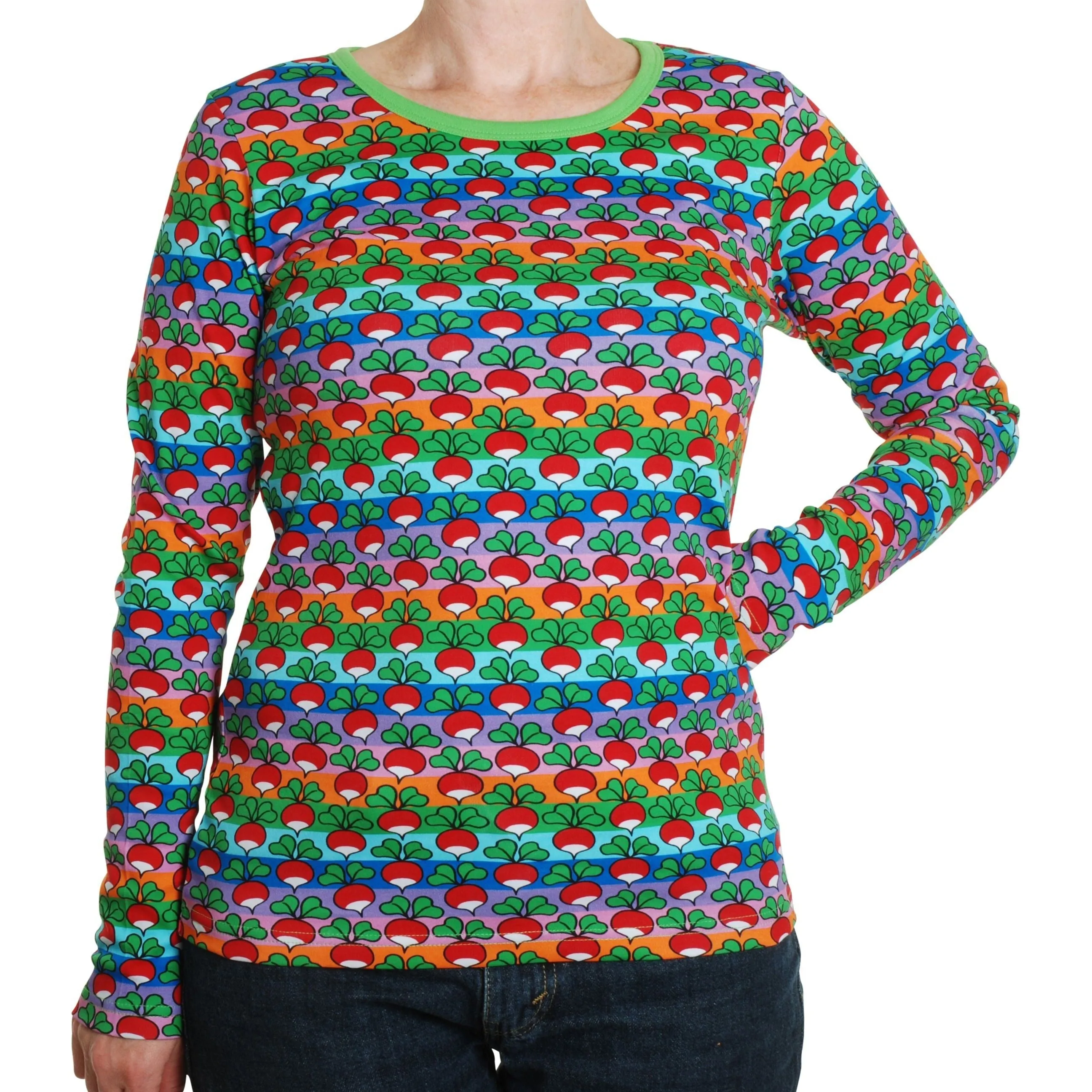 Adult's Radish - Stripe Long Sleeve Shirt