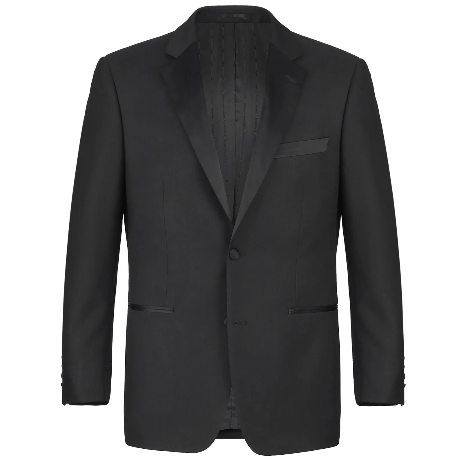 Alessandro Vitello by Renoir Satin Slim Fit Notched Lapel 2-Piece Tuxedo Suit RI201-1
