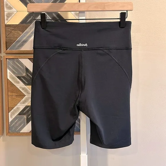 Allbirds Merino Wool Blend Natural Bike Shorts Black Small NWT