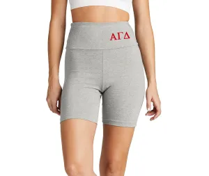 Alpha Gamma Delta High Waist Bike Shorts
