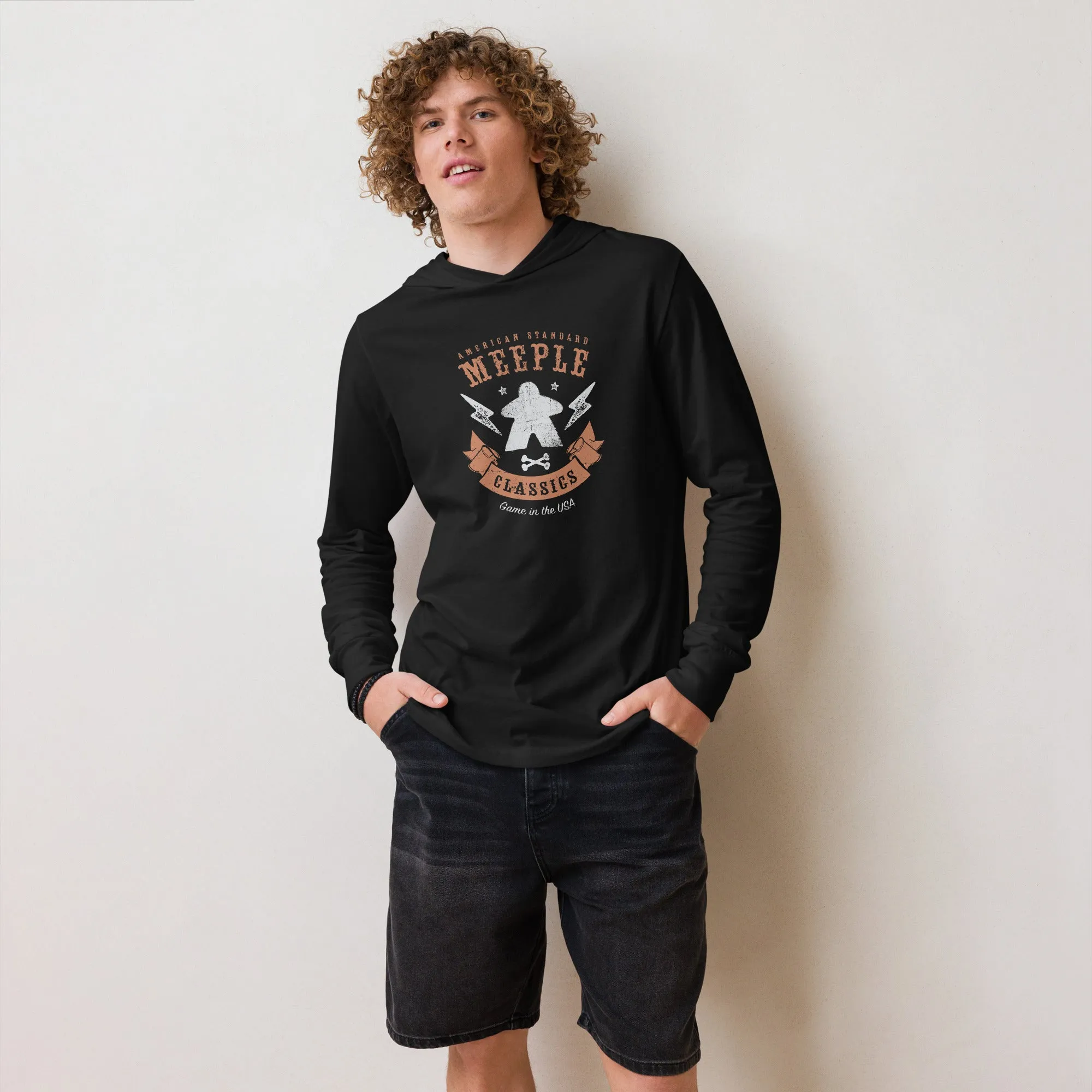 American Meeple Classics Hooded Longsleeve T-Shirt