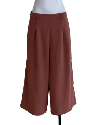 Apple Red Plain Culottes Pants