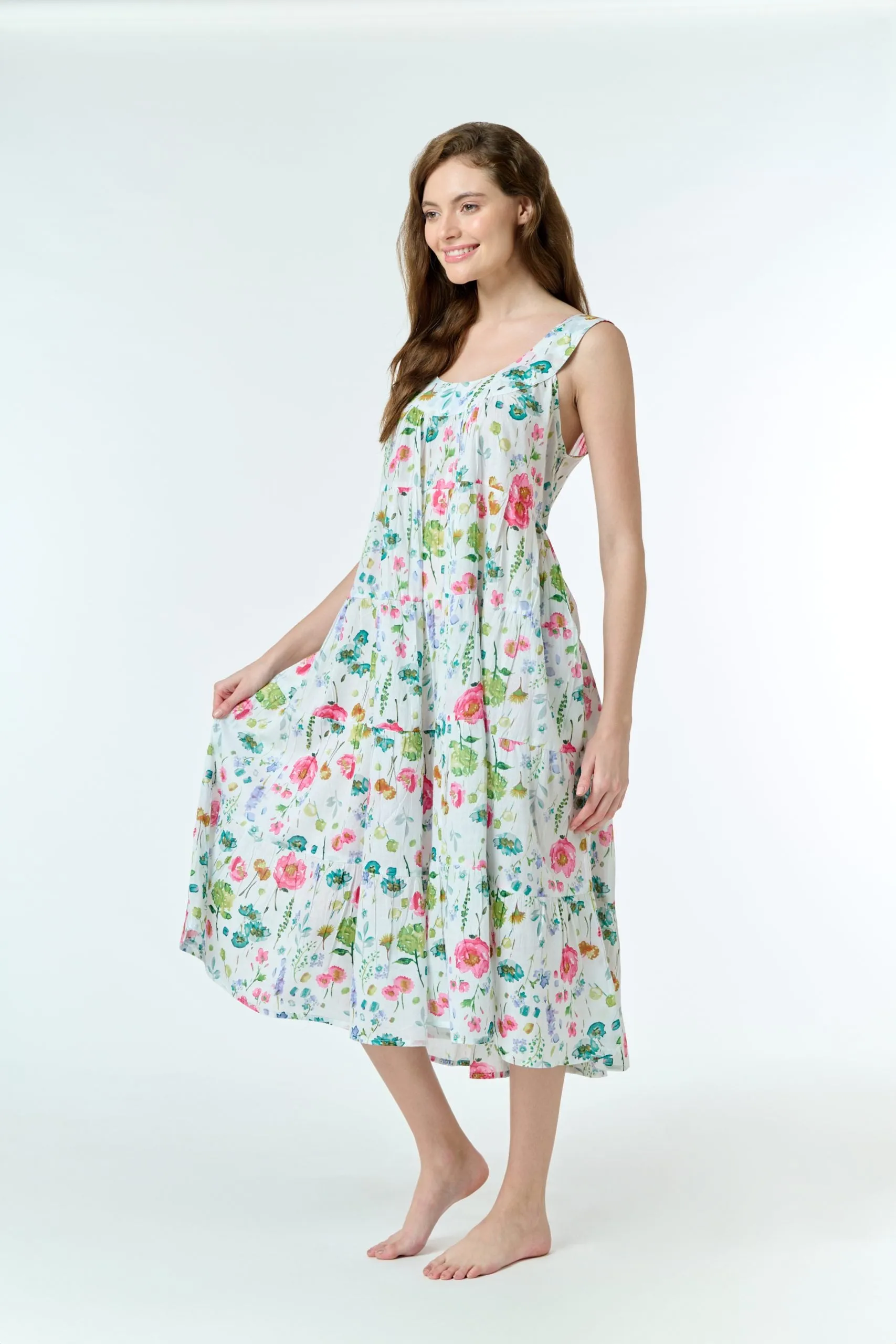 Arabella Tiered Dress Wildflowers S