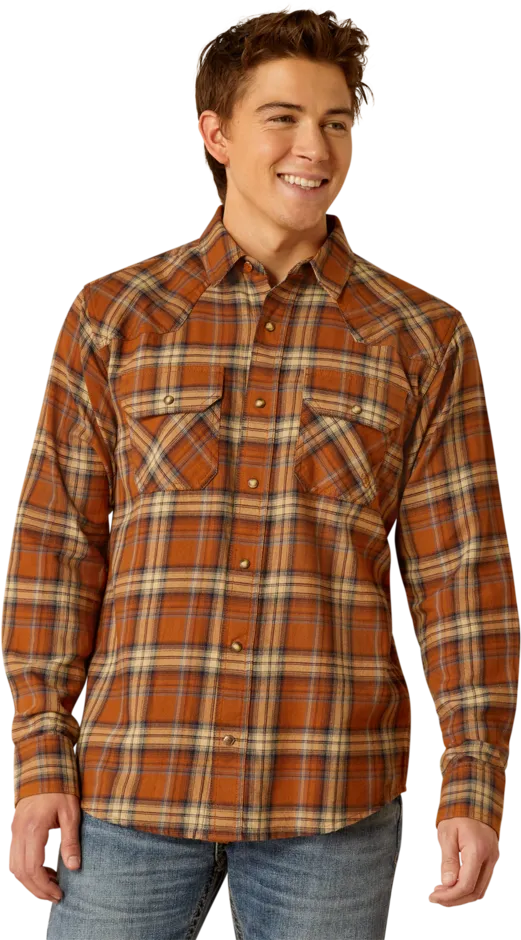 Ariat Men's Roasted Pecan Haiden Retro Fit Shirt