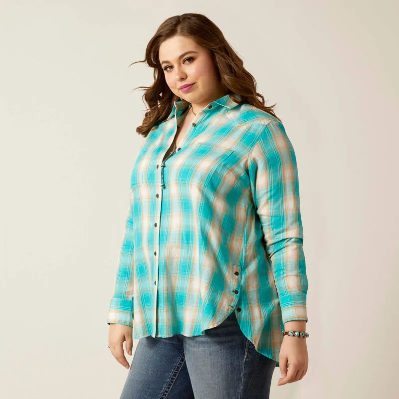 Ariat® Womens Real Billie Rae LS Shirt Ojai Plaid