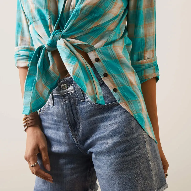 Ariat® Womens Real Billie Rae LS Shirt Ojai Plaid