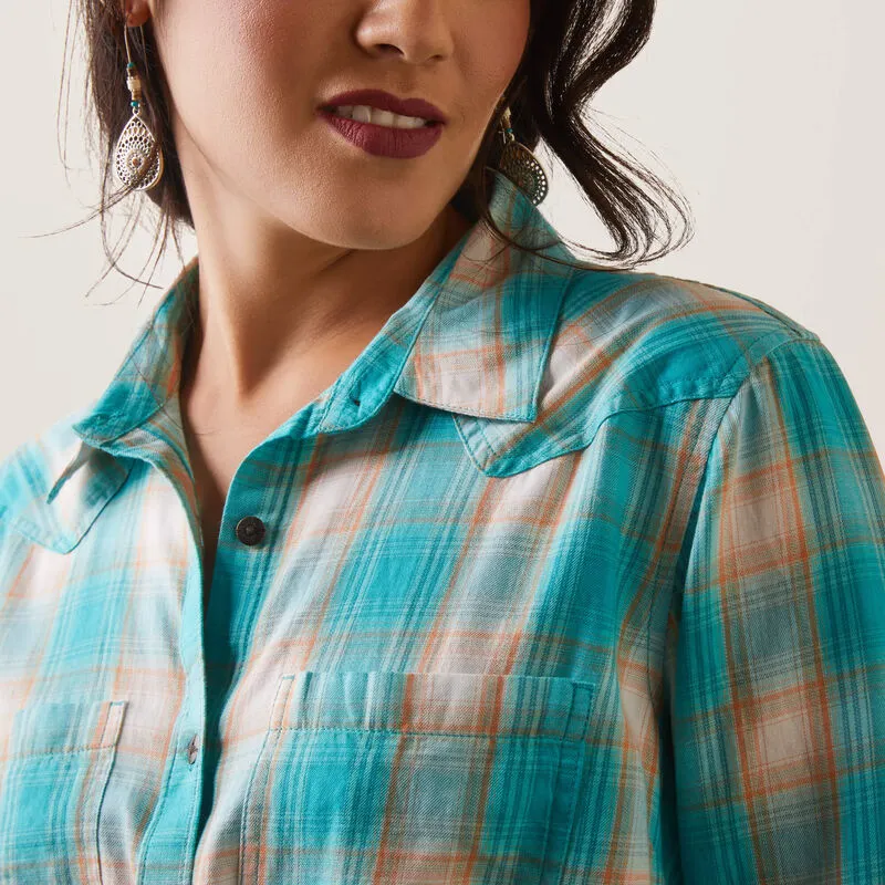 Ariat® Womens Real Billie Rae LS Shirt Ojai Plaid