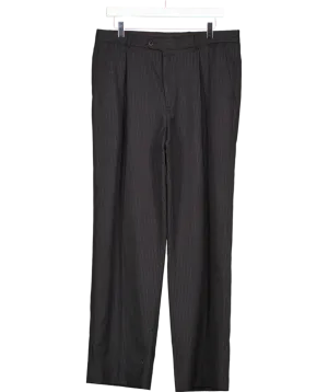 Armando Black Pinstripe Trousers W34