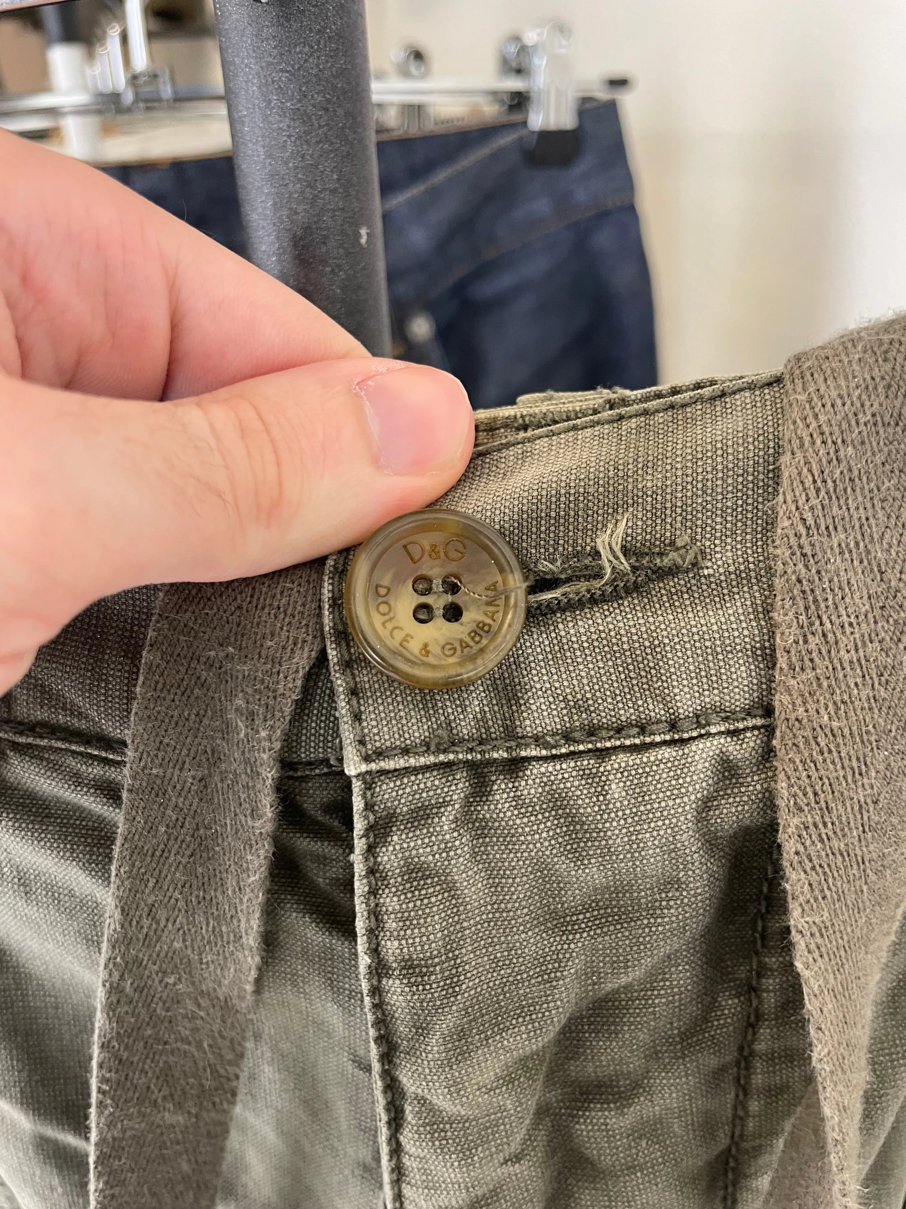 AW03 Dolce & Gabbana 18 pockets military cargo pants