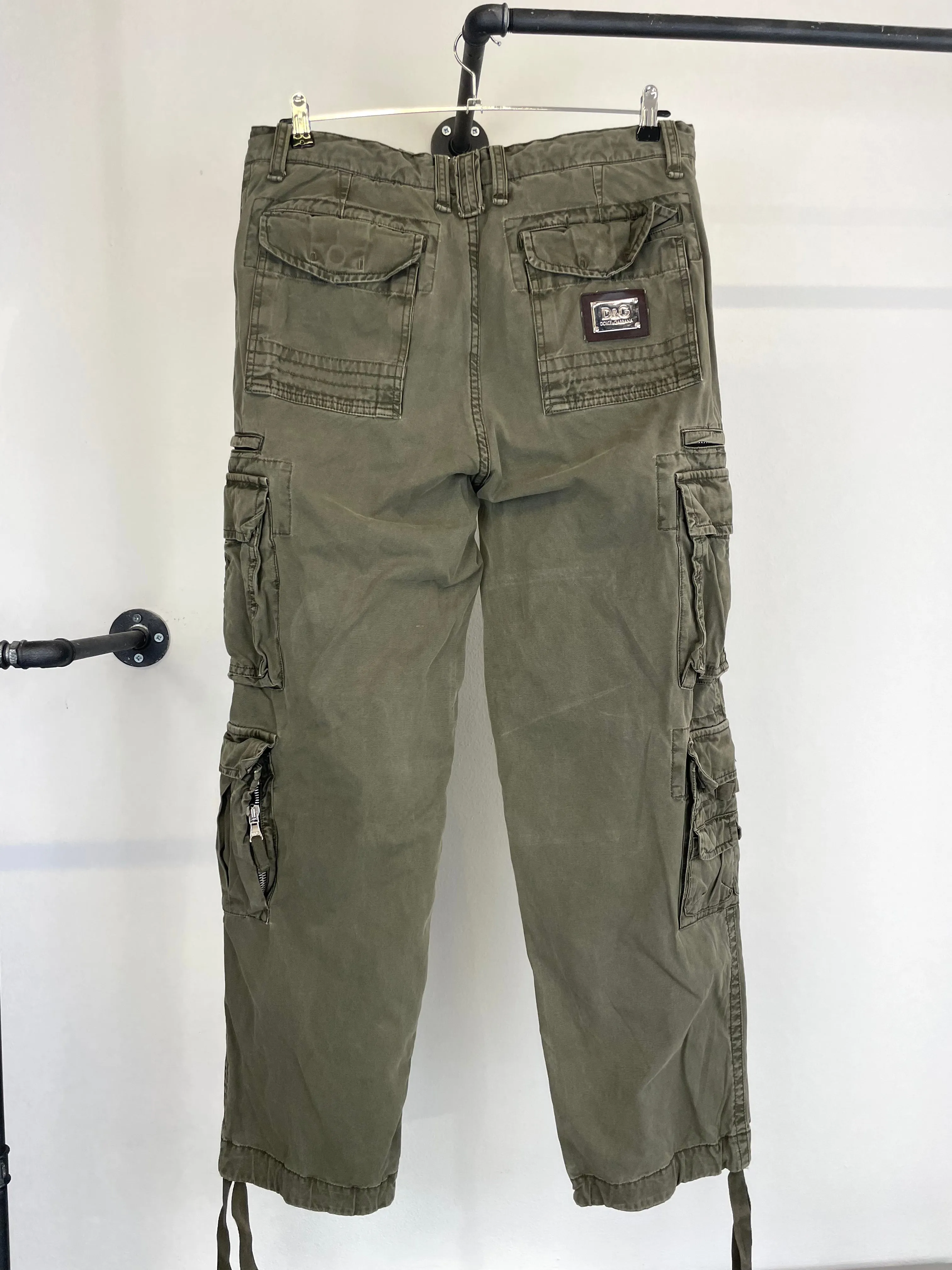 AW03 Dolce & Gabbana 18 pockets military cargo pants